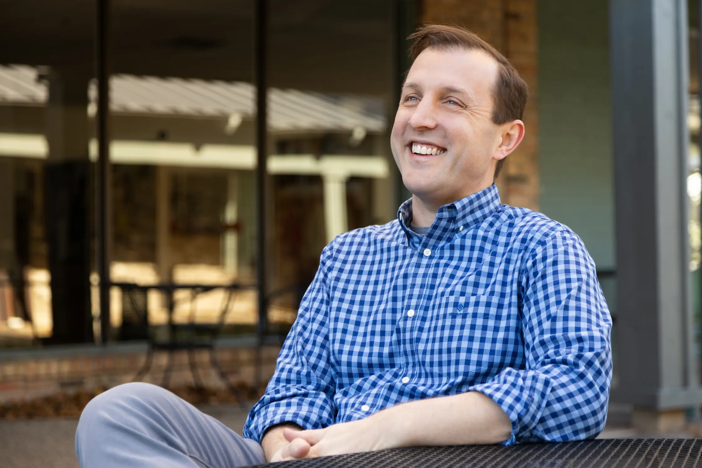 Mark Blankenship outside